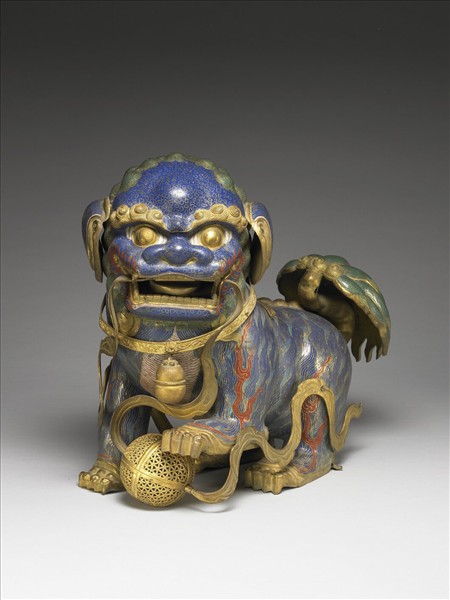 掐絲琺瑯獅子