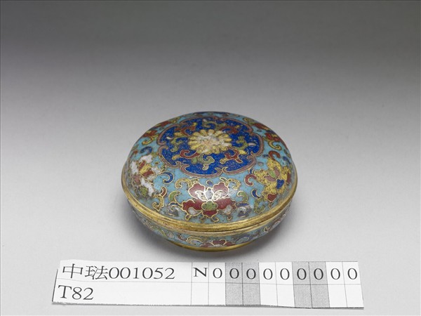 掐絲琺瑯番蓮紋盒