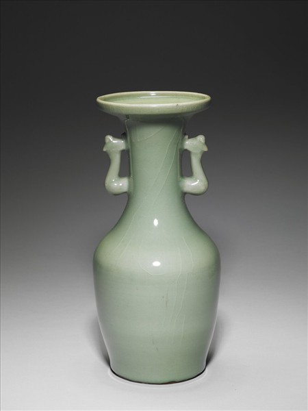 龍泉窯 青瓷鳳耳瓶