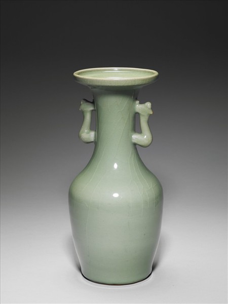 龍泉窯 青瓷鳳耳瓶