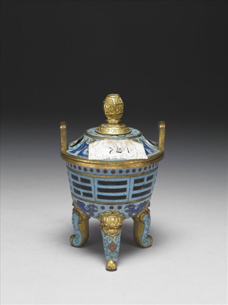 掐絲琺瑯八卦紋爐