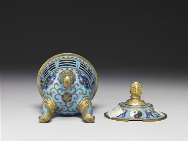 掐絲琺瑯八卦紋爐