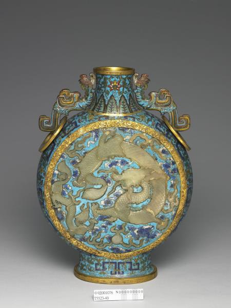 掐絲琺瑯抱月瓶