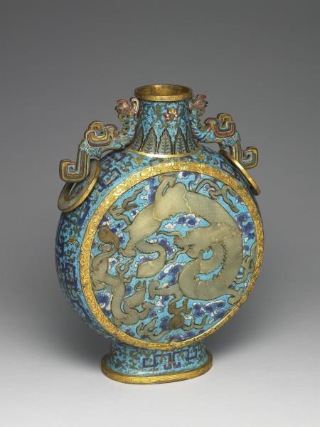 掐絲琺瑯抱月瓶