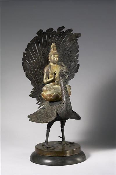 日本 鎌倉時代 銅鎏金 觀音坐像