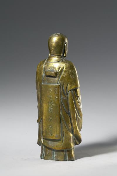 日本 室町時代 銅鎏金 地藏菩薩立像