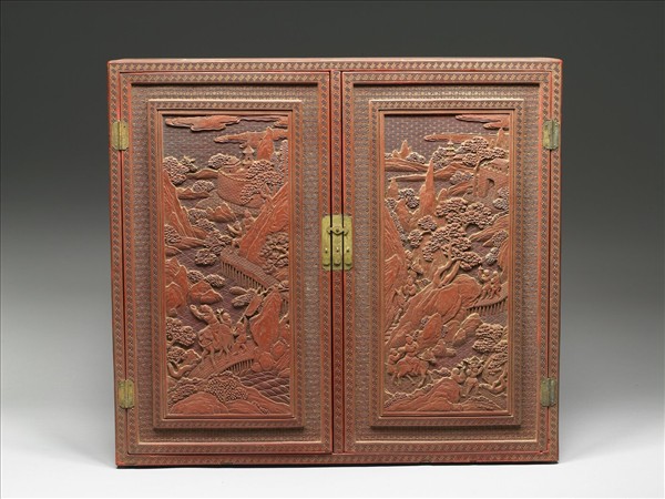 剔紅職貢圖小櫃