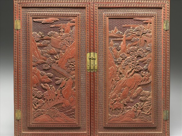 剔紅職貢圖小櫃