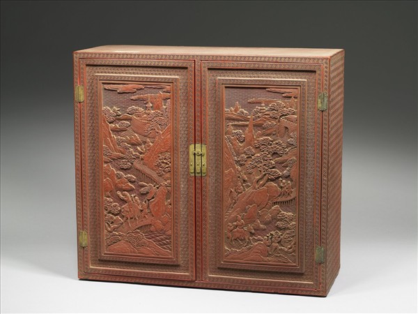 剔紅職貢圖小櫃