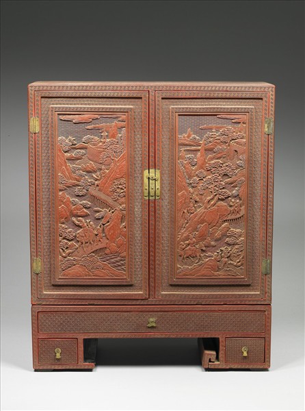 剔紅職貢圖小櫃