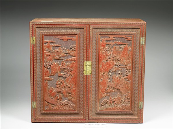 剔紅職貢圖小櫃