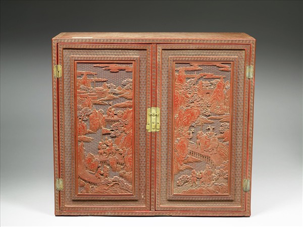 剔紅職貢圖小櫃