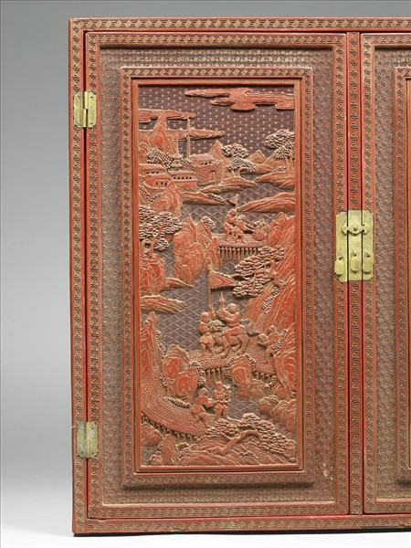 剔紅職貢圖小櫃