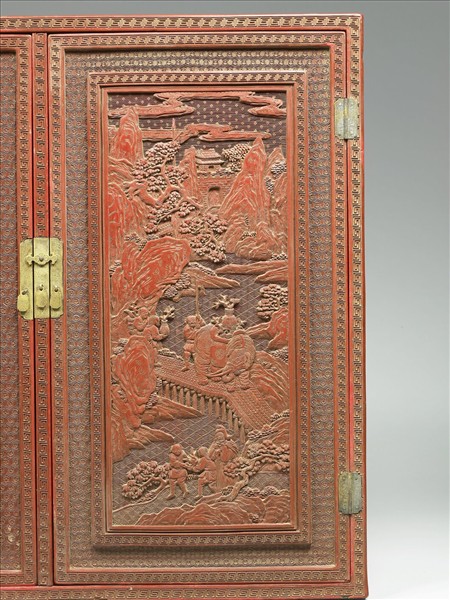 剔紅職貢圖小櫃