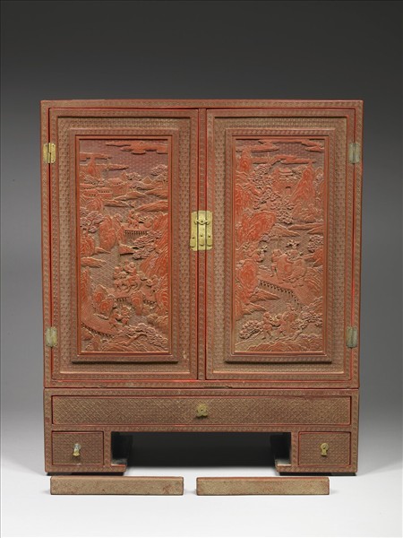 剔紅職貢圖小櫃