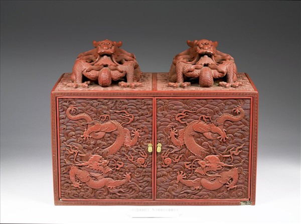 剔紅雲龍紋長方匣- 故宮