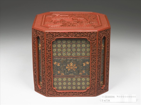 剔紅八方罩盒- 故宮