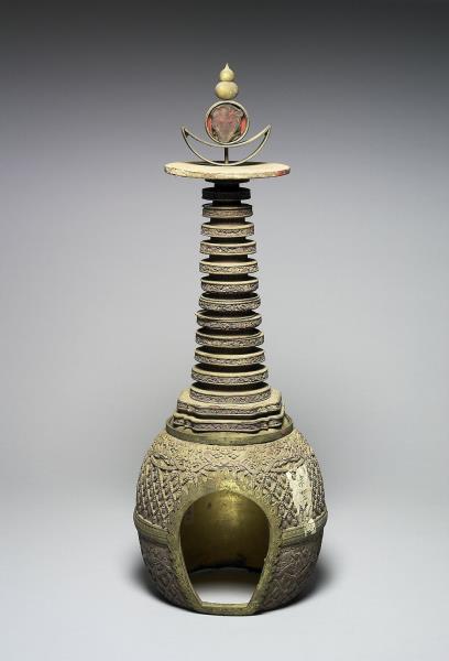 竹雕竹林七賢筆筒- 故宮