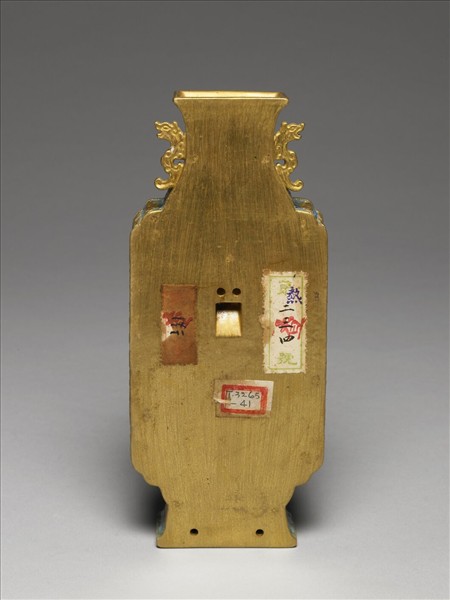 金彩御製詩轎瓶