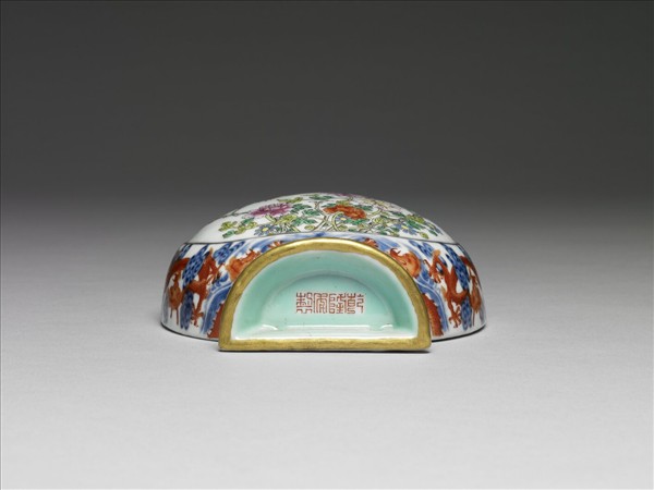 青花五彩花卉紋葫蘆轎瓶