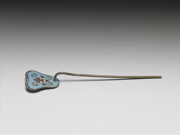 掐絲琺瑯番蓮紋銅鏟