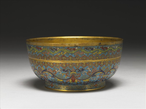 掐絲琺瑯碗