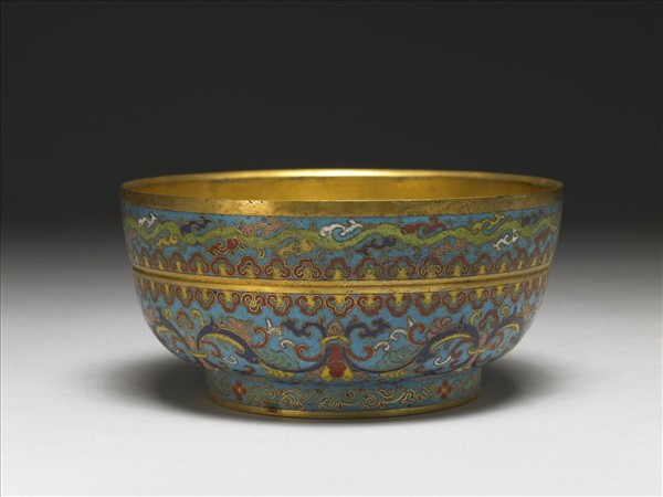 掐絲琺瑯碗