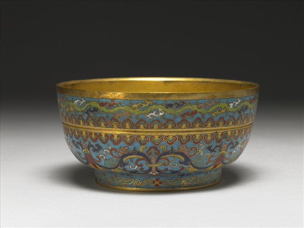 掐絲琺瑯碗