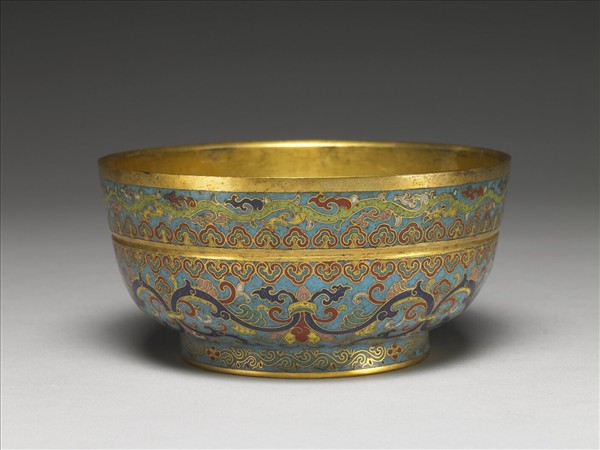 掐絲琺瑯碗