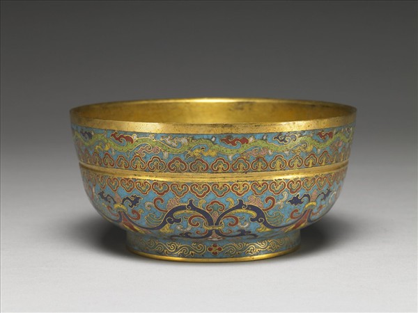 掐絲琺瑯碗