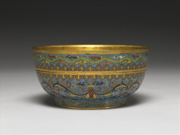 掐絲琺瑯碗
