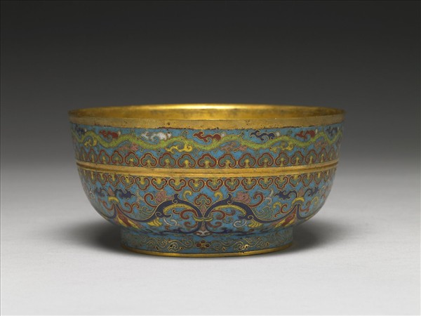 掐絲琺瑯碗