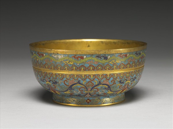 掐絲琺瑯碗