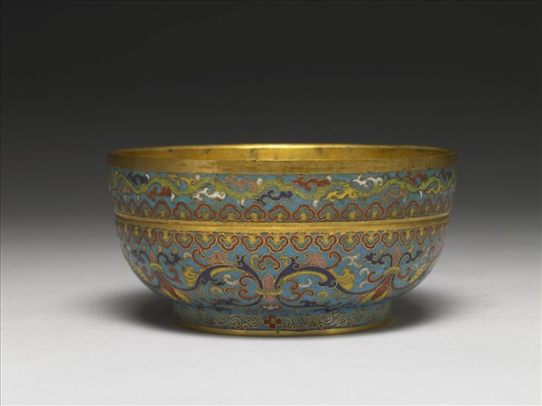 掐絲琺瑯碗