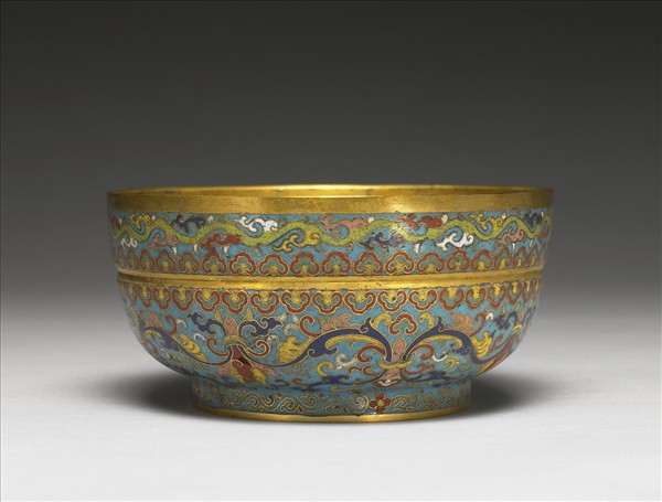 掐絲琺瑯碗