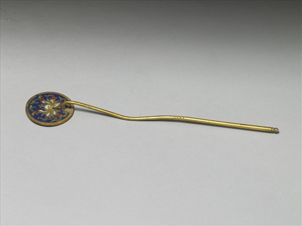 掐絲琺瑯番蓮紋銅鏟