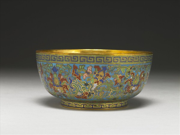 掐絲琺瑯碗