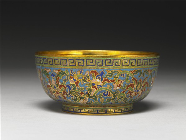 掐絲琺瑯碗