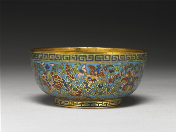 掐絲琺瑯碗