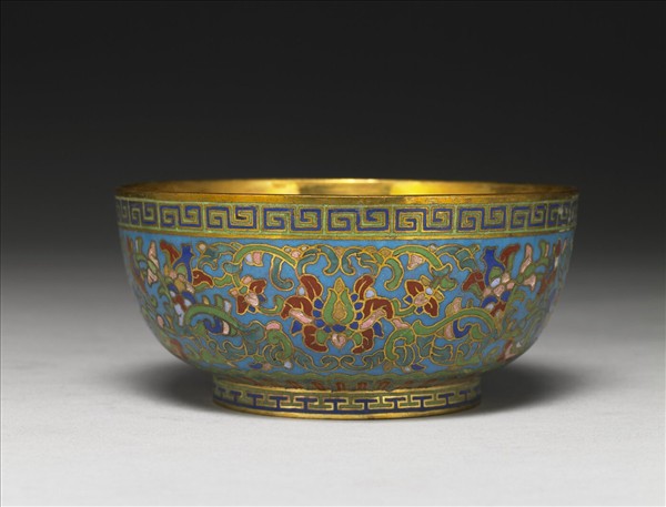 掐絲琺瑯碗