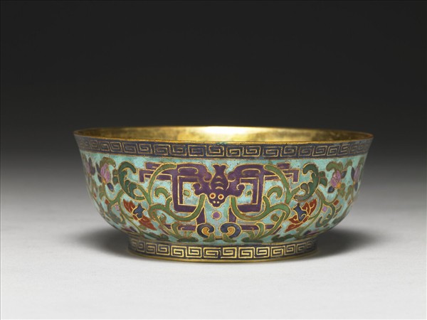 掐絲琺瑯碗