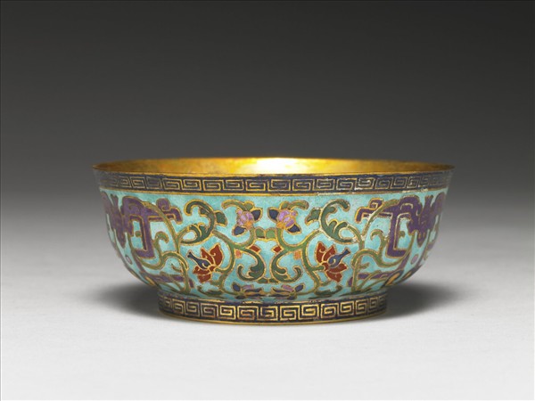 掐絲琺瑯碗