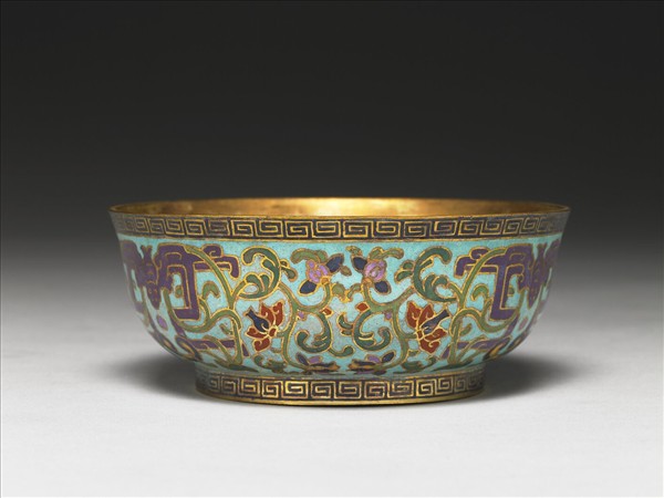 掐絲琺瑯碗
