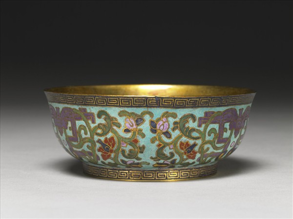 掐絲琺瑯碗
