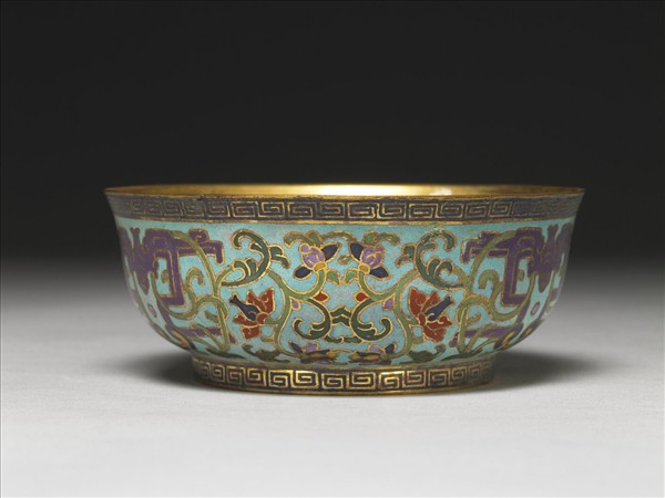 掐絲琺瑯碗
