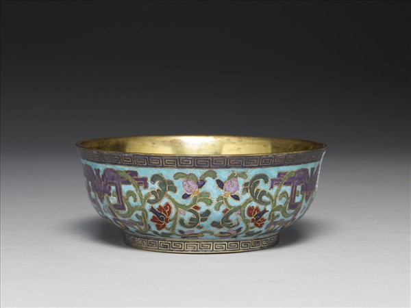 掐絲琺瑯碗