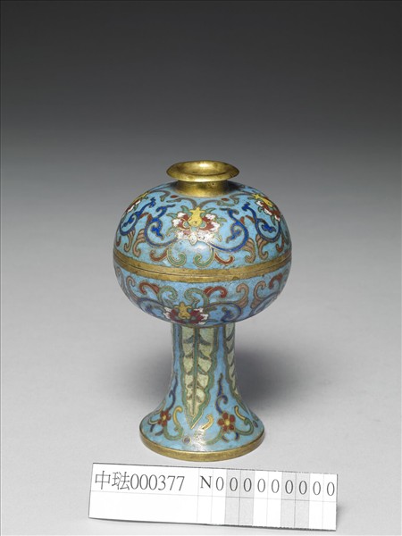 掐絲琺瑯番蓮紋盒