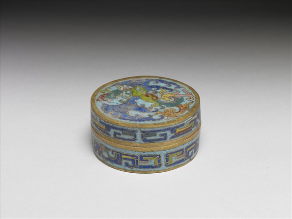 掐絲琺瑯鳳紋盒