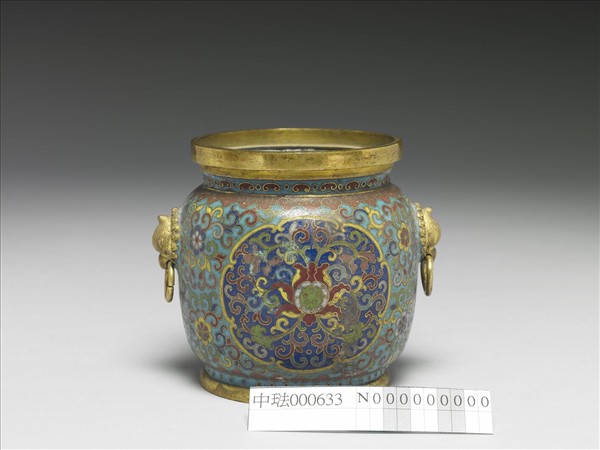 掐絲琺瑯花卉紋爐