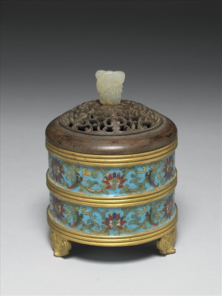 掐絲琺瑯花卉紋爐